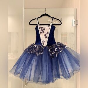 Wish Royal Blue Kids Dance Costume